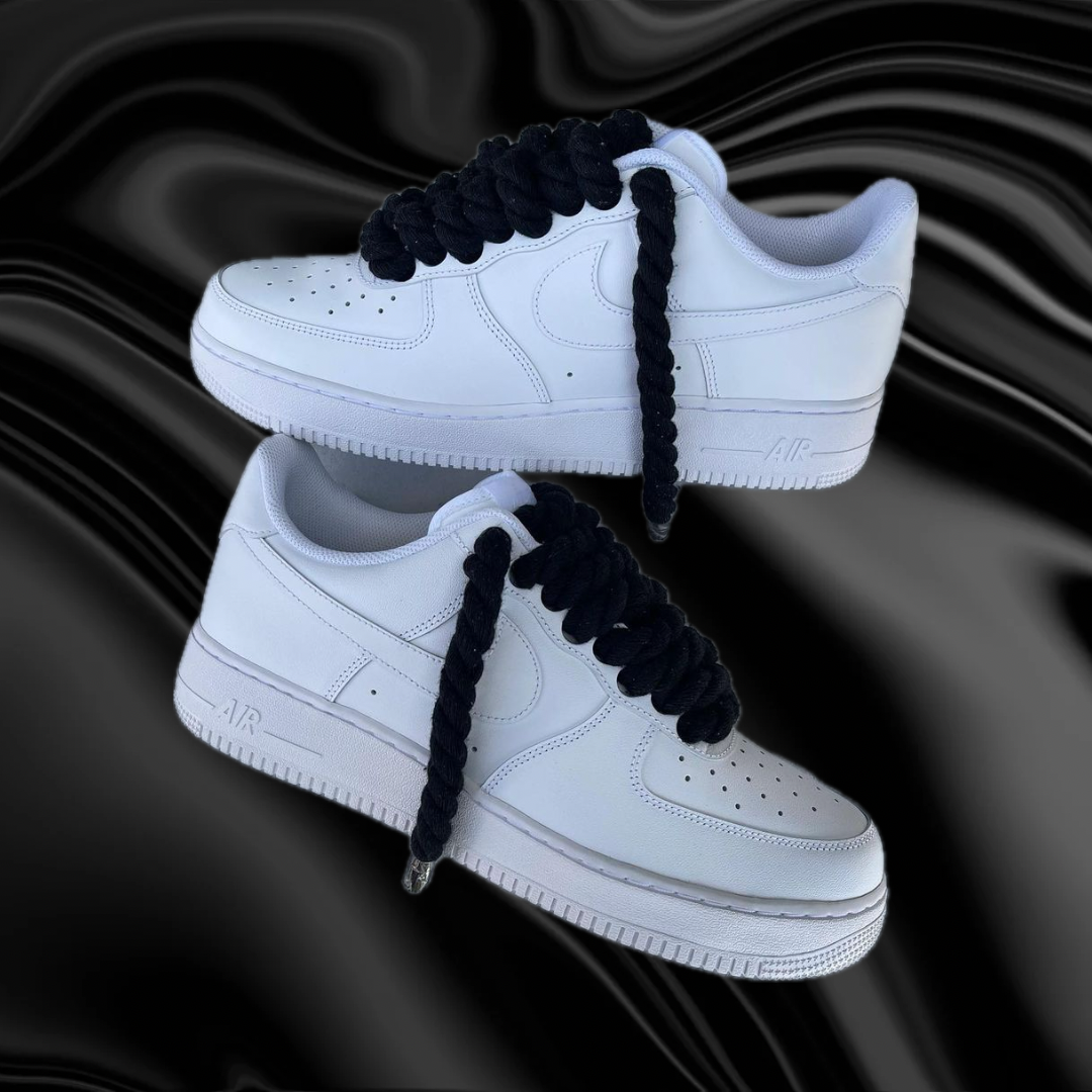 AIRFORCE 1 ROPE LACES LOW ‘07 “WHITE/BLACK”